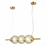 Фото 2 SL1155.313.03 Светильник подвесной ST-Luce Латунь/Коньячный E14 3*40W МАРЕНА