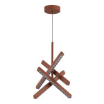 Фото 3 SL1018.613.04 Светильник подвесной ST-Luce терракотовый/прозрачный LED 1*43W 4000K ЭВКЛИДИК