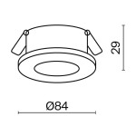 Фото 2 Встраиваемый светильник Technical DL083-01-GU10-RD-W