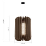 Фото 1 SL3004.453.01 Светильник подвесной ST-Luce Черный/Серый E27 1*60W SENTITO