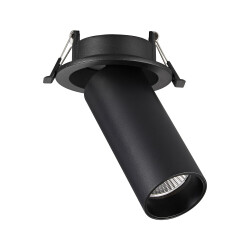 Фото ST759.438.07 Св-к встр. Черный LED 1*7W 3000K 560Lm Ra>90 60° IP20 D95xH156 220-240VV Встраиваемые светильники