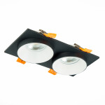 Фото 3 ST206.428.02 Св-к встр. Черный GU10 2*50W  IP20 L175xW92xH38 220V Без ламп Встраиваемые светильники