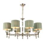 Фото SL1121.103.08 Люстра подвесная ST-Luce Никель/Оливковый E14 8*40W ОЛЕО