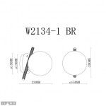 Фото 3 Светильник настенный iLamp Golden W2134-1 BR