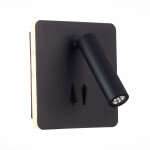 Фото 3 SL1586.431.01 Светильник настенный Черный LED 1*9W 3000K 624Lm Ra>80  IP20 L-xW140xH140 170-240V Настенные светильники