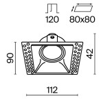 Фото 3 Встраиваемый светильник Technical DL042-01-SQ-B