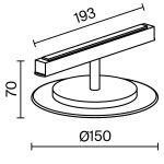 Фото 2 Трековый светильник Technical TR107-2-5W3K-W
