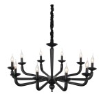 Фото 1 SL1114.403.10 Люстра подвесная ST-Luce Черный E14 10*40W ФОРТЕЗА