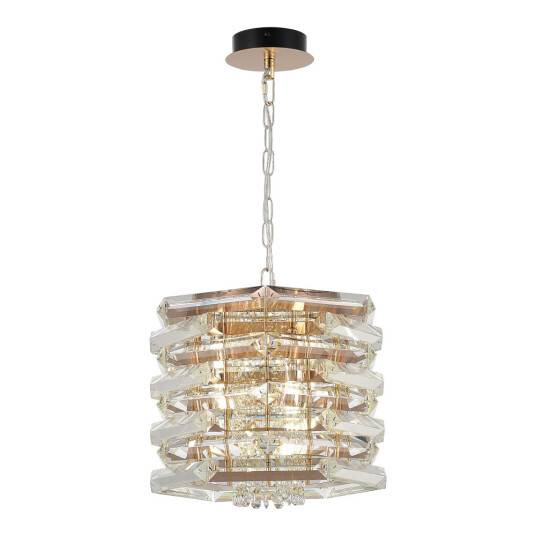 Фото utsenka-SL6137.203.04 Светильник подвесной ST-Luce медь/прозрачный E14 4*40W СТРОЦЦИ