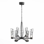 Фото 3 SL815.303.06 Люстра подвесная ST-Luce Серый графит/Серый графит, Прозрачный LED 6*8W 4000K PROGETTO