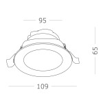 Фото 1 ST211.548.15.36 Св-к встр. Белый LED 1*15W 4000K 1 125Lm Ra80 36° IP20 D109xH65 220-240V Встраиваемые светильники
