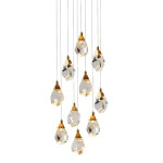 Фото 1 Подвесной светильник 9701P/10R brass