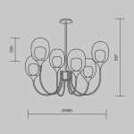 Фото 5 Подвесной светильник Maytoni MOD016PL-06BS