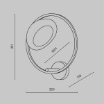 Фото 3 Настенный светильник (бра) Maytoni MOD327WL-L5BS3K