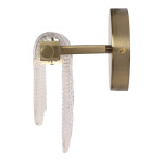 Фото 2 SL6021.201.06 Светильник настенный ST-Luce золотистый/прозрачный LED 1*6W 3000K ВУАЛЬ