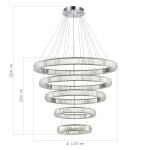 Фото 1 SL1622.113.05 Люстра подвесная ST-Luce Хром/Прозрачный LED 1*285W 4000K TIVOLI