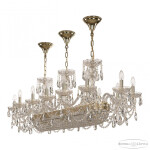 Фото 3 Люстра хрустальная 1453/14/195/1000 G Bohemia Ivele Crystal