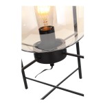 Фото 1 SL1050.505.01 Прикроватная лампа ST-Luce Черный/Коньячный E27 1*40W (из 2-х коробок) BURASCA