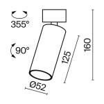 Фото 3 Потолочный светильник Technical C055CL-L12W3K-W-D-W