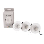 Фото ST906.508.01_3 Светильник встраиваемый со сменным модулем ST-Luce белый/прозрачный LED 1*5.6W 4000K Встраиваемые светильники