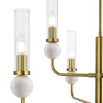 Фото 1 SL1244.303.06 Светильник подвесной ST-Luce латунь/прозрачный E14 6*40W МЕДЕА