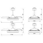 Фото 1 8216 Люстра потолочная-вентилятор COIN FAN