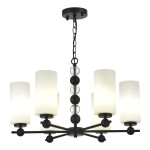 Фото SL2003.403.06 Люстра подвесная ST-Luce черный/белый E27 6*40W АВРОРА