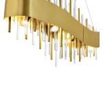 Фото 1 SL1633.213.08 Люстра подвесная ST-Luce Матовое золото/Матовое золото,Прозрачный E14 8*40W OLVERA