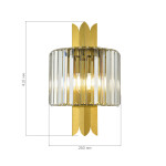 Фото 1 SL1635.301.02 Бра ST-Luce Латунь/Прозрачный E14 2*40W NARI