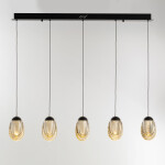 Фото 2 Подвесной светильник MD25090022-5B matt black/champagne