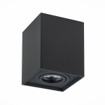 Фото 2 ST109.407.01 Светильник потолочный Черный GU10 1*50W  L100xW100xH123 220V Без ламп Накладные светильники