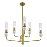 Фото 2 SL1244.303.06 Светильник подвесной ST-Luce латунь/прозрачный E14 6*40W МЕДЕА