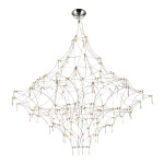 Фото SL6601.103.114 Светильник подвесной ST-Luce Хром/Прозрачный LED 114*0,5W 3000K ГРАВЕТТА