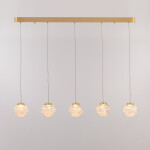 Фото 3 Подвесной светильник MD25030003-5B gold/clear