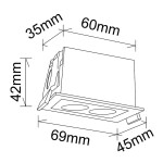 Фото 1 9128 Встраиваемый светильник BLAU