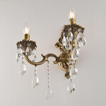 Фото 1 Бра с хрустальными подвесками AL7801B14/2/175 B FP Bohemia Ivele Crystal