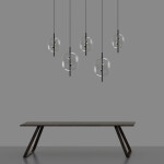 Фото 1 Подвесной светильник 10018P/1 black/clear