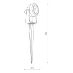 Фото 1 SL098.405.01 Светильник уличный наземный ST-Luce Черный/Прозрачный LED 1*5W 4000K PEDANA