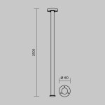 Фото 8 Садово-парковый светильник Outdoor O529FL-L30B3K