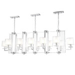 Фото 3 Люстра Crystal Lux NICOLAS SP12 L1600 NICKEL/WHITE