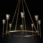 Фото 2 Люстра Torche De Verre 8 gold