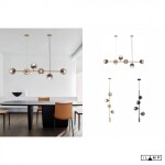 Фото 2 Подвесной светильник iLamp ARTIS 8149P/4B BLACK&SMOKY