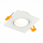 Фото 4 ST251.508.01 Св-к встр. Белый GU10 1*50W  IP20 L92xW92xH27 220V Без ламп Встраиваемые светильники