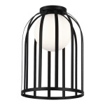 Фото SL6129.402.01 Светильник потолочный ST-Luce Черный/Белый E27 1*60W НОРДИК