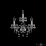 Фото 3 Бра хрустальные 1409B/2+1/141 Ni Bohemia Ivele Crystal