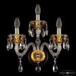 Фото 2 Бра 5417B/2+1/165 G Amber/M-1G Bohemia Ivele Crystal