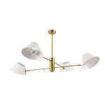 Фото 4 SLE1253-353-04 Светильник подвесной Латунь/Белый E14 4*60W NORBI