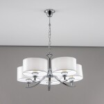 Фото 1 CL466150 Эвита Хром+Белый Св-к Люстра