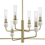 Фото 1 SL1244.303.08 Светильник подвесной ST-Luce латунь/прозрачный E14 8*40W МЕДЕА