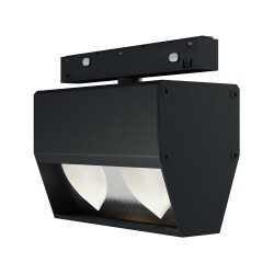 Фото ST1804.446.15 Трековый светильник черный LED 1*15W 4000K 1400Lm Ra>90  IP20 L125xH85хW60 48V SKYLINE 48+